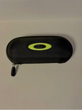 Oakley Black Neon Green Zipper Youth Authentic Eyeglasses Sunglasses Case Y2K